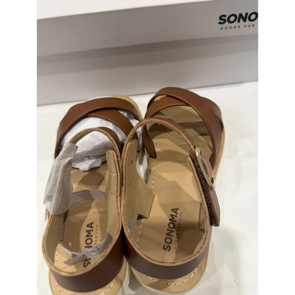 Sonoma Girls size 13 kids Fenleyy Easy On Strappy sandals shoes preppy chic
